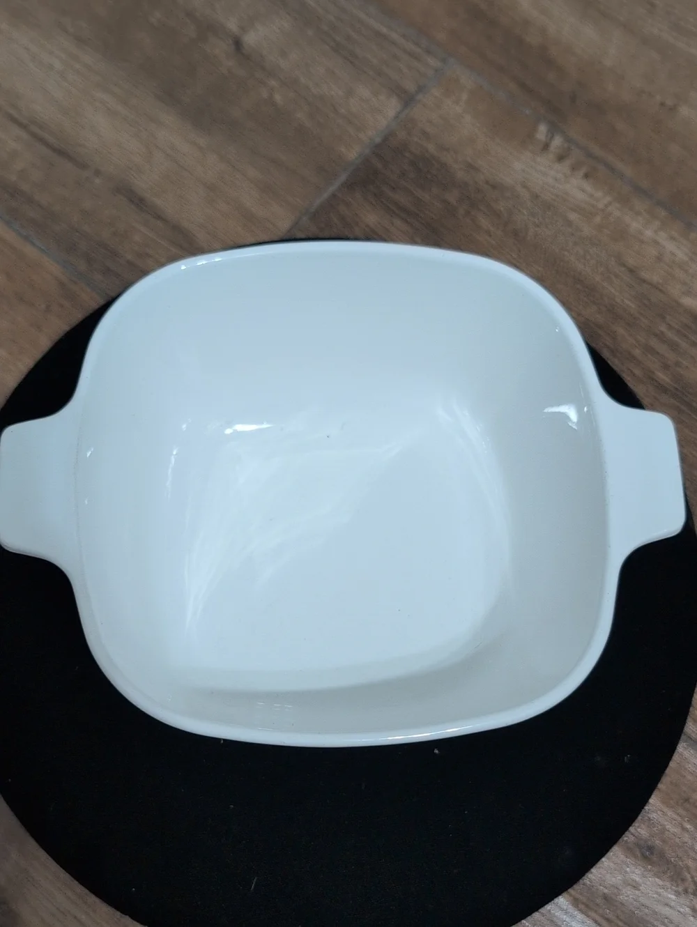 Corningware White Ceramic Covered Casserole with Gold Wheat Detail